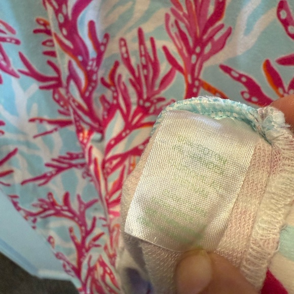 Lilly Pulitzer Pink and Blue Dress Size XL - Picture 3 of 6